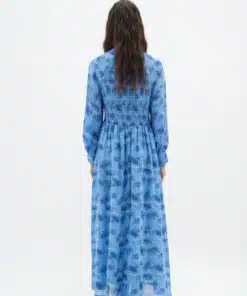 InWear Davila Long Dress Blue Dancing Wall
