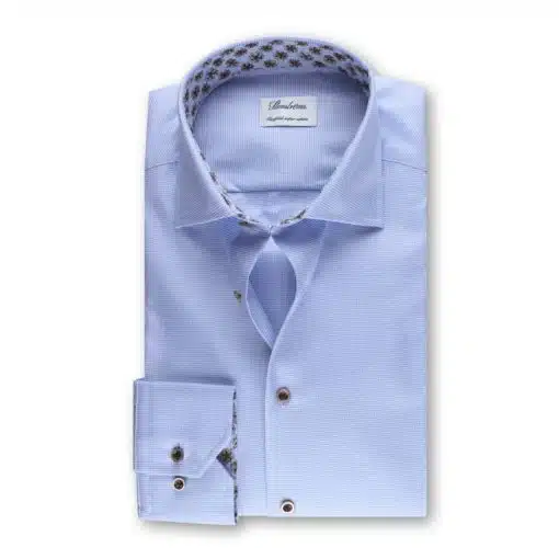 Stenströms Light blue Contrast Twill Shirt