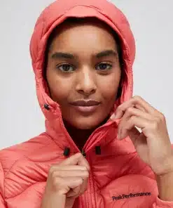 Peak Performance Helium Down Hood Jacket Women Hap Pink