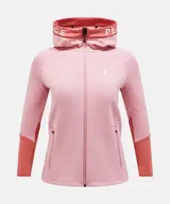 Peak Performance Rider Zip Hood Women Warm Blush/Trek Pink