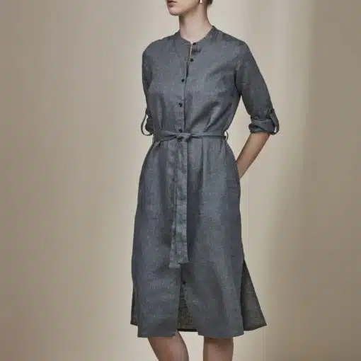 Stenströms Anette Linen Dress Grey