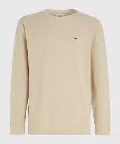 Tommy Jeans Waffle Long Sleeve T-shirt Classic Beige
