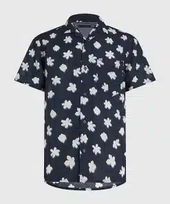 Tommy Hilfiger Mono Flower SS Shirt Desert Sky / Weathered White /Multi