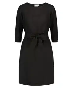 Nakoa Classic Linen Dress Black