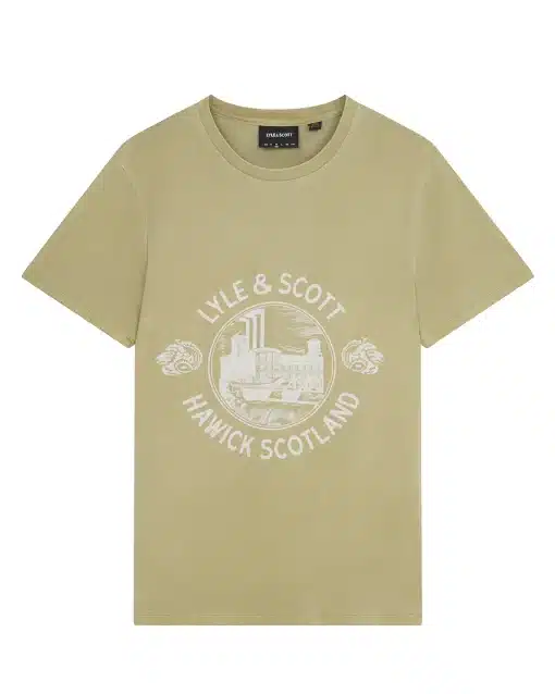 Lyle & Scott Hawick Print T-Shirt Seaweed