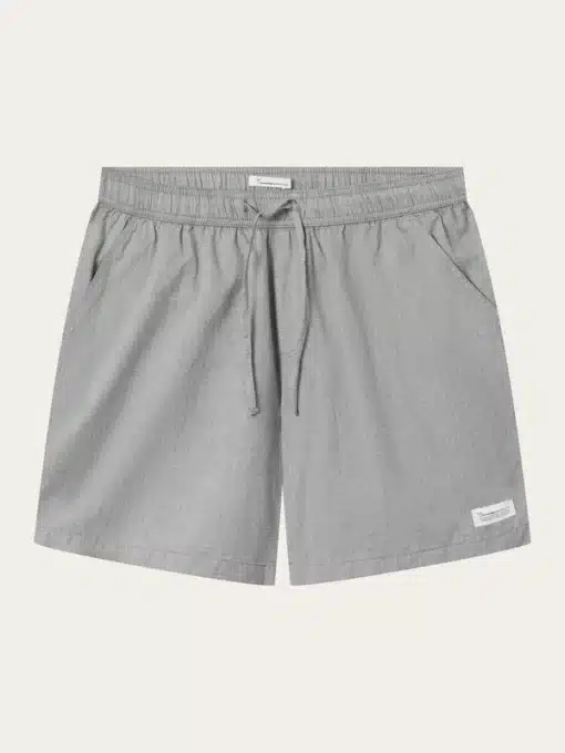 Knowledge Cotton Apparel Loose Woven Shorts Forrest Night