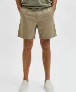 Selected Homme Comfort Flex Shorts Chinchilla