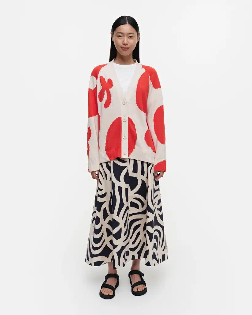 Marimekko Mortu Pulloposti Cardigan - Aukia