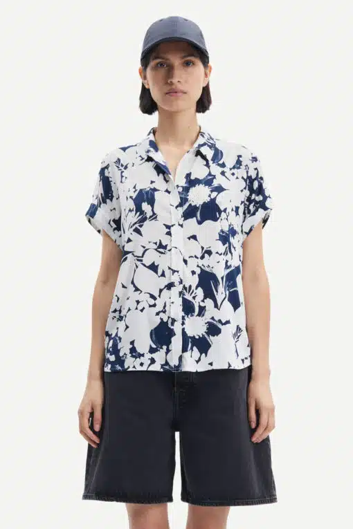 Samsoe & Samsoe Majan Shirt Flora Blue