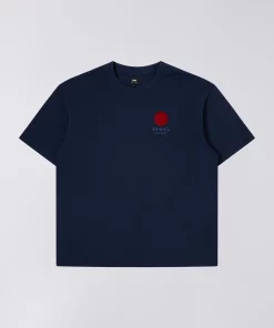 Edwin japanese Sun Supply T-Shirt Maritime Blue