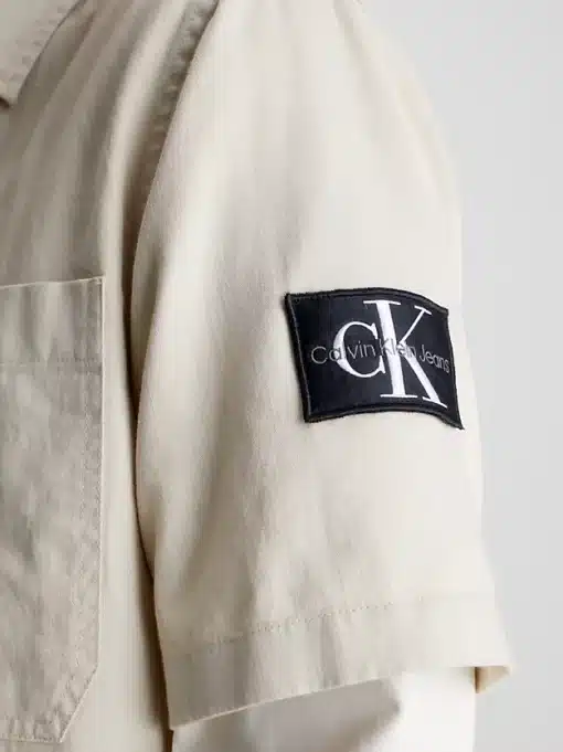 Calvin Klein Linen SS Shirt Classic Beige