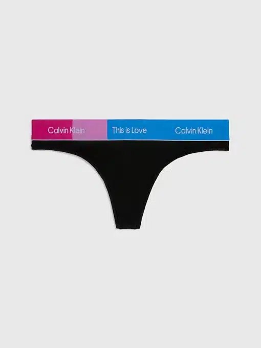 Calvin Klein Black Thong Pride
