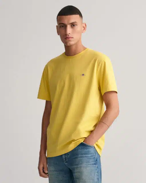 Gant Shield SS T-shirt Parchment Yellow