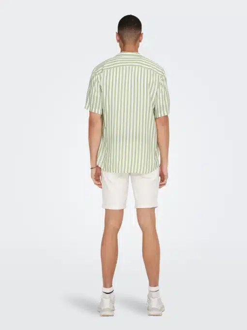 Only & Sons Wayne Striped Shirt Swamp