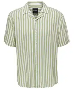 Only & Sons Wayne Striped Shirt Swamp