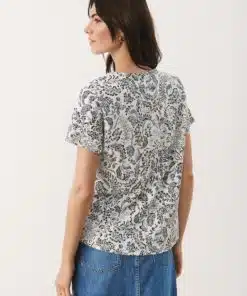 Part Two Gesinas T-Shirt Midnight Navy Botanical W Foil
