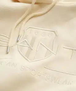 Gant Woman Tonal Archive Shield Sweat Hoodie Linen
