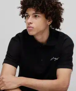 Hugo Daipo Pique Shirt Black