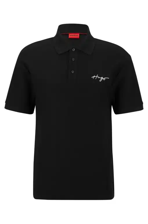 Hugo Daipo Pique Shirt Black