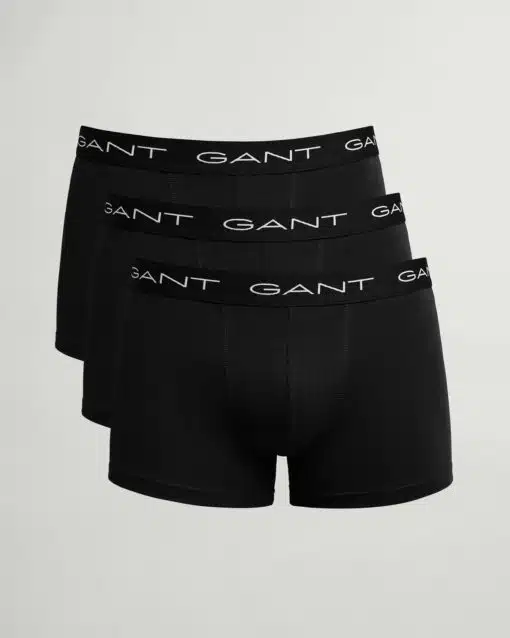 Gant Basic Trunks 3-Pack Black