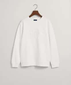 Gant Teens Archive Shield Sweatshirt White