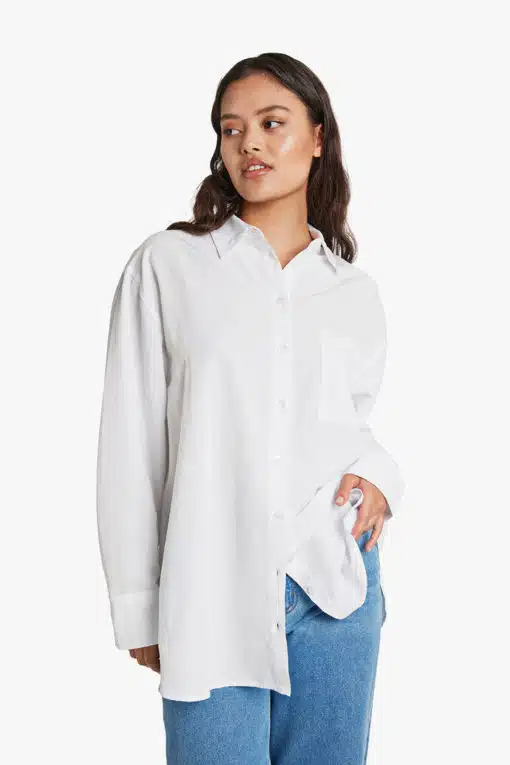 Envii Ensplit Shirt Bright White