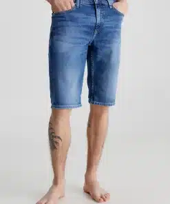 Calvin Klein Slim Denim Shorts Denim Medium