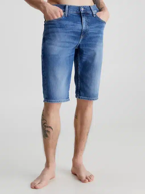 Calvin Klein Slim Denim Shorts Denim Medium