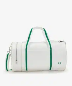 Fred Perry Barrel Bag Snow White/Fred Perry Green