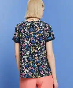Esprit Flower T-shirt Navy