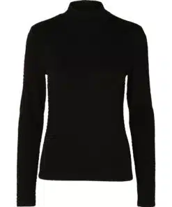 Selected Femme Ginny High Neck Top Black