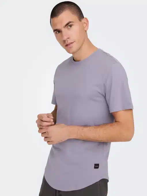 Only & Sons Matt Longy T-shirt Purple Ash
