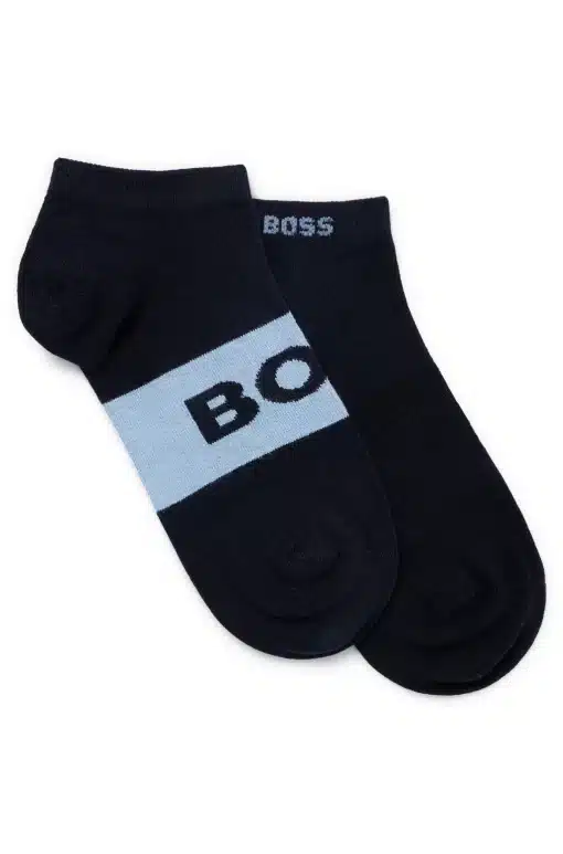 Boss 2-Pack Logo Socks Blue