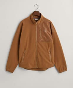 Gant Teen Shield Fleece Jacket Cocoa Brown