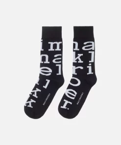 Marimekko Kasvaa Iso Logo Socks Black