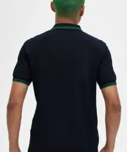 Fred Perry M3600 Pique Navy/Fred Perry Green
