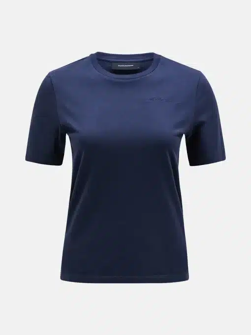 Peak Performance Original Small Logo Tee Women Blue Shadow