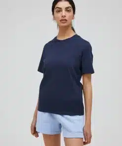 Peak Performance Original Small Logo Tee Women Blue Shadow