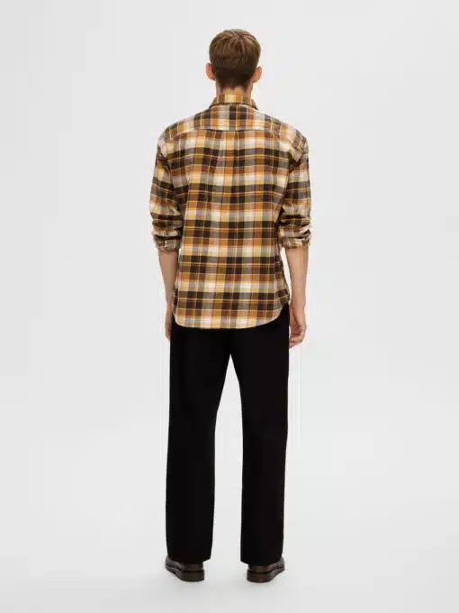 Selected Homme Flannel Shirt Inca Gold