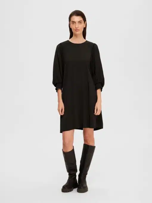 Selected Femme Reya Short Dress Black