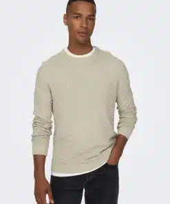 Only & Sons Kalle Sweater Silver Lining