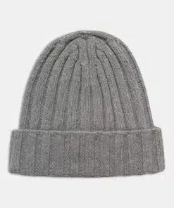 Oscar Jacobson Knitted cashmere hat Light Grey