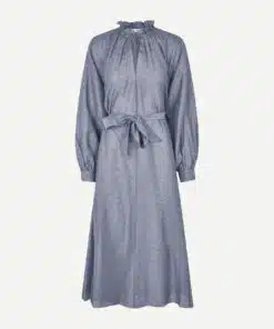 Samsoe & Samsoe Karookhi Long Dress Blue Granite Whizz
