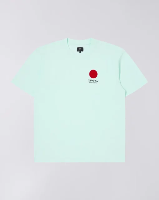 Edwin japanese Sun Supply T-Shirt Bleached Aqua