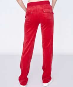 Juicy Couture Classic Velour Del Ray Pocket Pant Astor Red