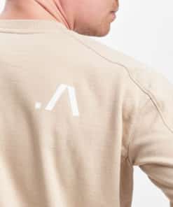 After Apparel Sweatshirt With Cutting Seams Beige