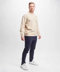 After Apparel Sweatshirt With Cutting Seams Beige