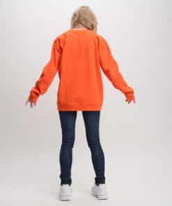 After Apparel Sweatshirt With Cutting Seams Orange