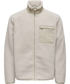 Only & Sons Dallas Sherpa Jacket Grey/Silver Lining