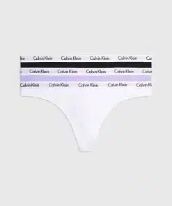 Calvin Klein 3-Pack Carousel Thong Black/White/Pastel Lilac